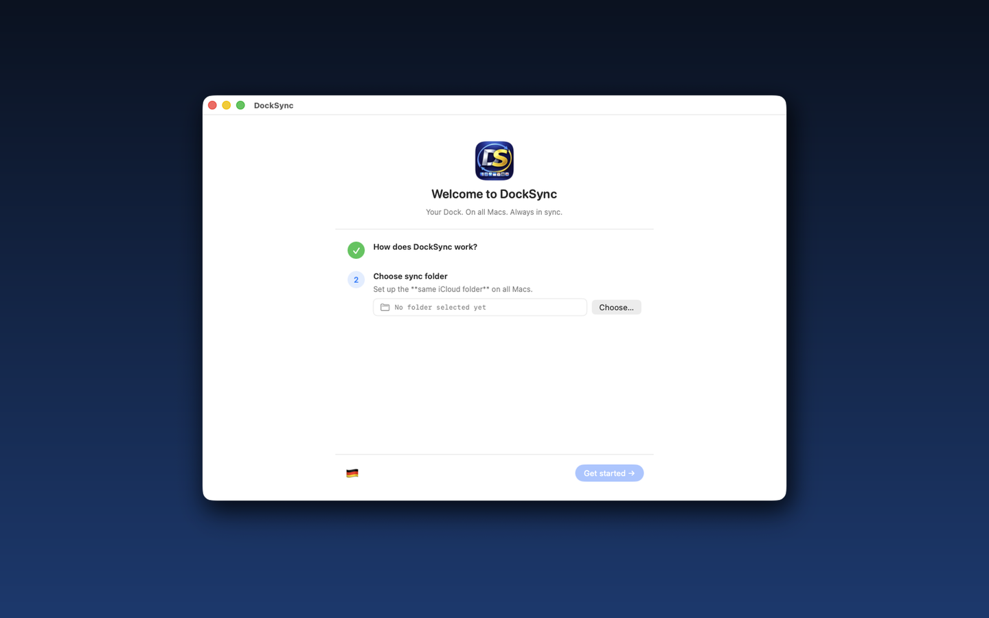 DockSync Onboarding — Step 2